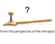 Backrelease trigger point tool from the perspective of the therapist