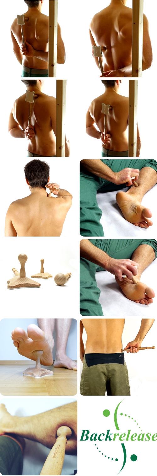 Multifunctional trigger point massage tool for back
